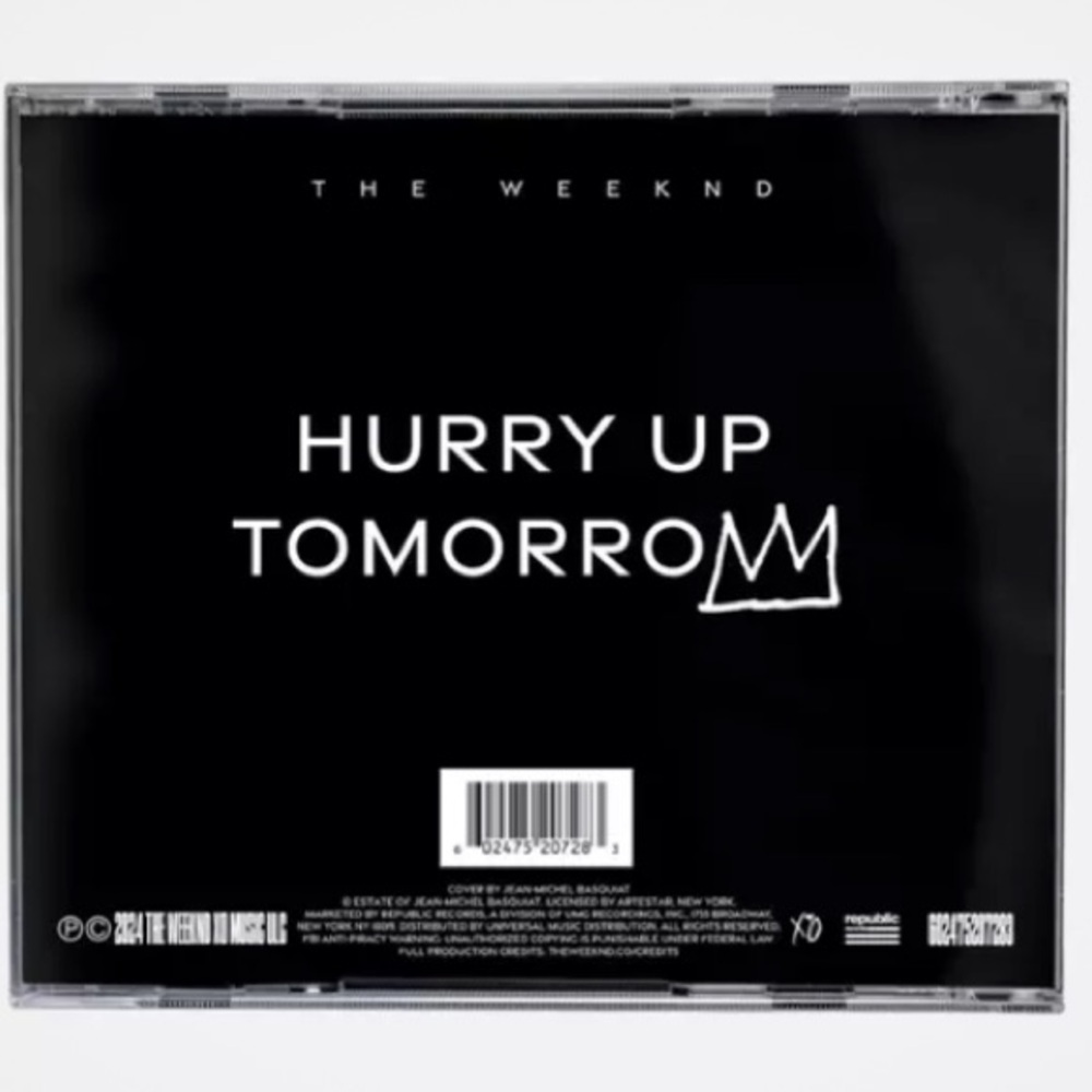 THE WEEKND X BASQUIAT “Hurry Up Tomorrow” Limited Edition CD Signed Insert 2025 - Picture 4 of 5